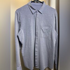 Lululemon Men’s SM casual button down long sleeve commission shirt Like New